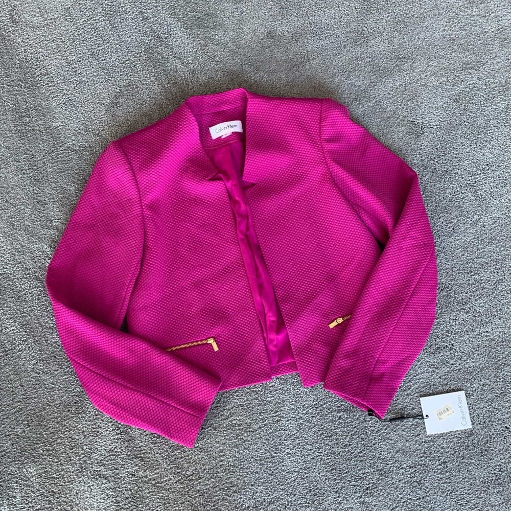 Calvin Klein Women’s Notched Open Front Blazer